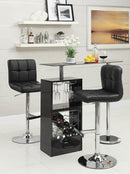 Bar Units: Contemporary - Black - Adjustable Bar Stool-Washburn's Home Furnishings