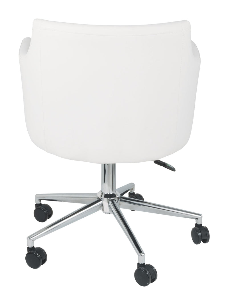 Baraga - White - Home Office Swivel Desk Chair-Washburn's Home Furnishings