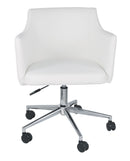 Baraga - White - Home Office Swivel Desk Chair-Washburn's Home Furnishings