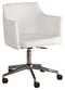 Baraga - White - Home Office Swivel Desk Chair-Washburn's Home Furnishings