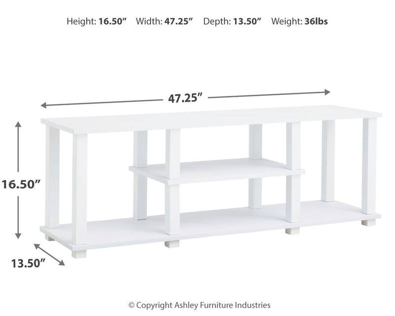 Baraga - White - Tv Stand-Washburn's Home Furnishings