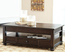 Barilanni - Dark Brown - Lift Top Cocktail Table-Washburn's Home Furnishings