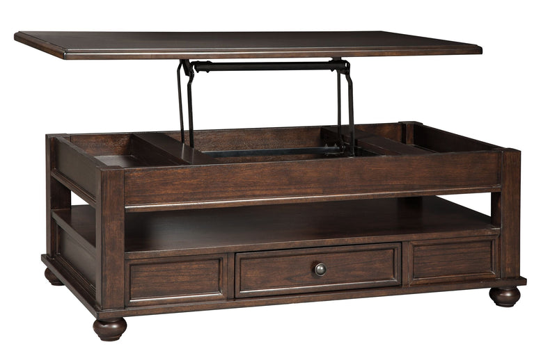 Barilanni - Dark Brown - Lift Top Cocktail Table-Washburn's Home Furnishings