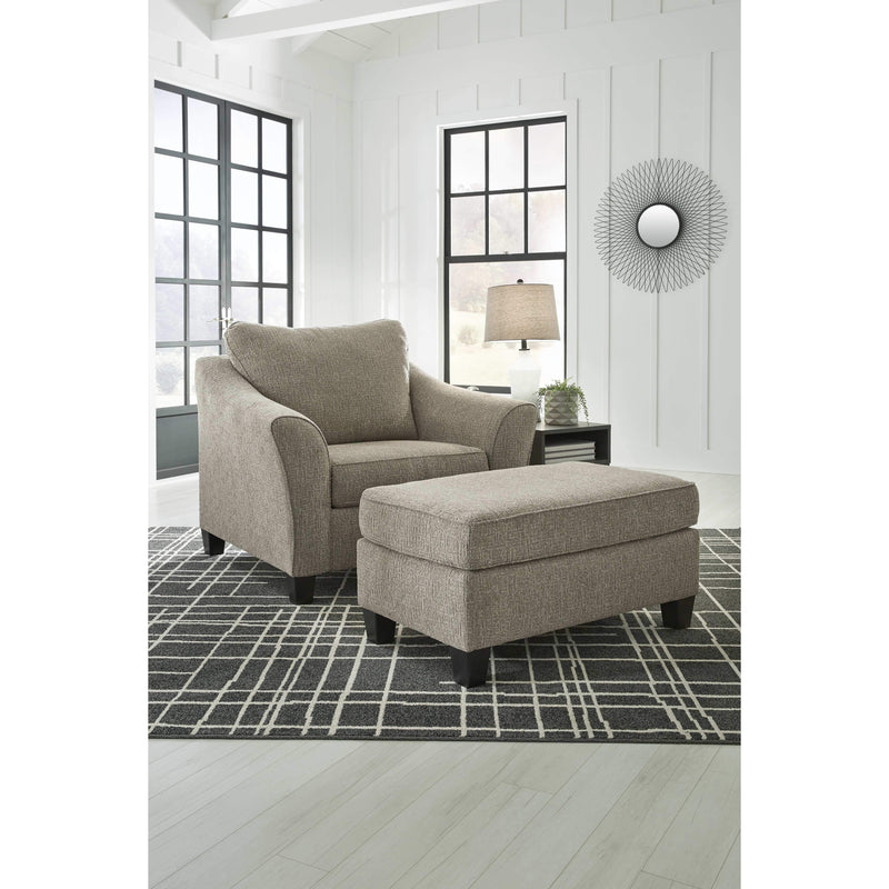 Barnesley - Platinum - 2 Pc. - Chair And A Half With Ottoman-Washburn's Home Furnishings