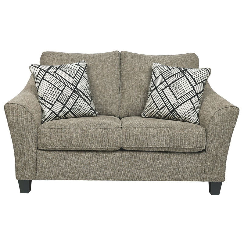 Barnesley - Platinum - Loveseat-Washburn's Home Furnishings