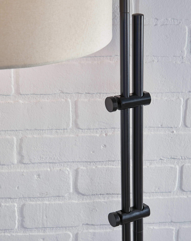 Baronvale - Black - Metal Floor Lamp (1/cn)-Washburn's Home Furnishings