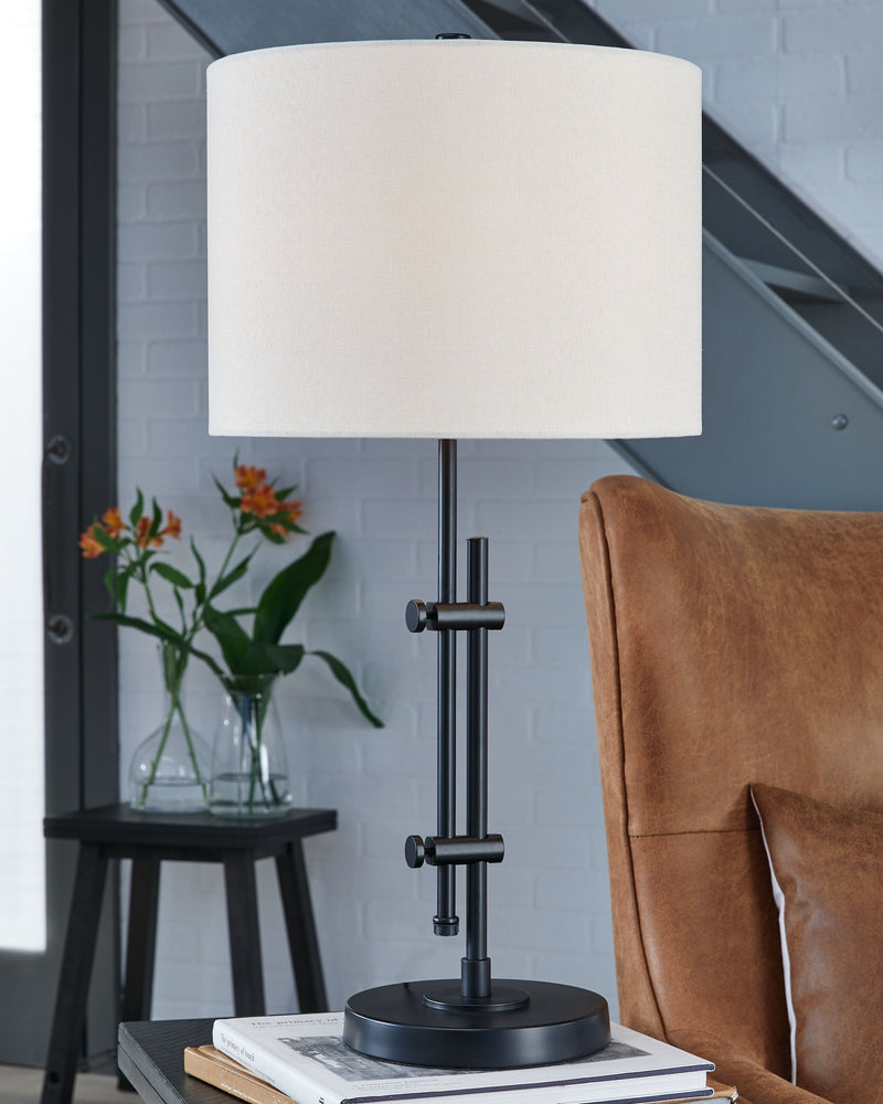 Baronvale - Black - Metal Table Lamp (1/cn)-Washburn's Home Furnishings