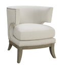 Barrel Back Accent Chair - White-Washburn's Home Furnishings