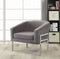 Barrel Back Accent Chair With Sloped Arm - Gray-Washburn's Home Furnishings