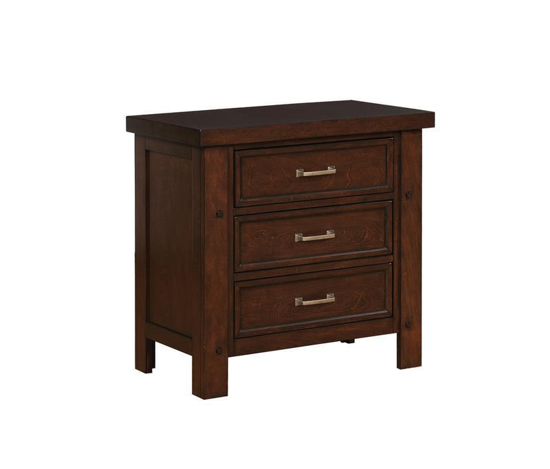 Barstow - Drawer Rectangular Nightstand - Brown-Washburn's Home Furnishings