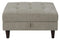 Barton - Storage Ottoman - Pearl Silver-Washburn's Home Furnishings