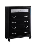 Barzini Bedroom - Chest - Black-Washburn's Home Furnishings