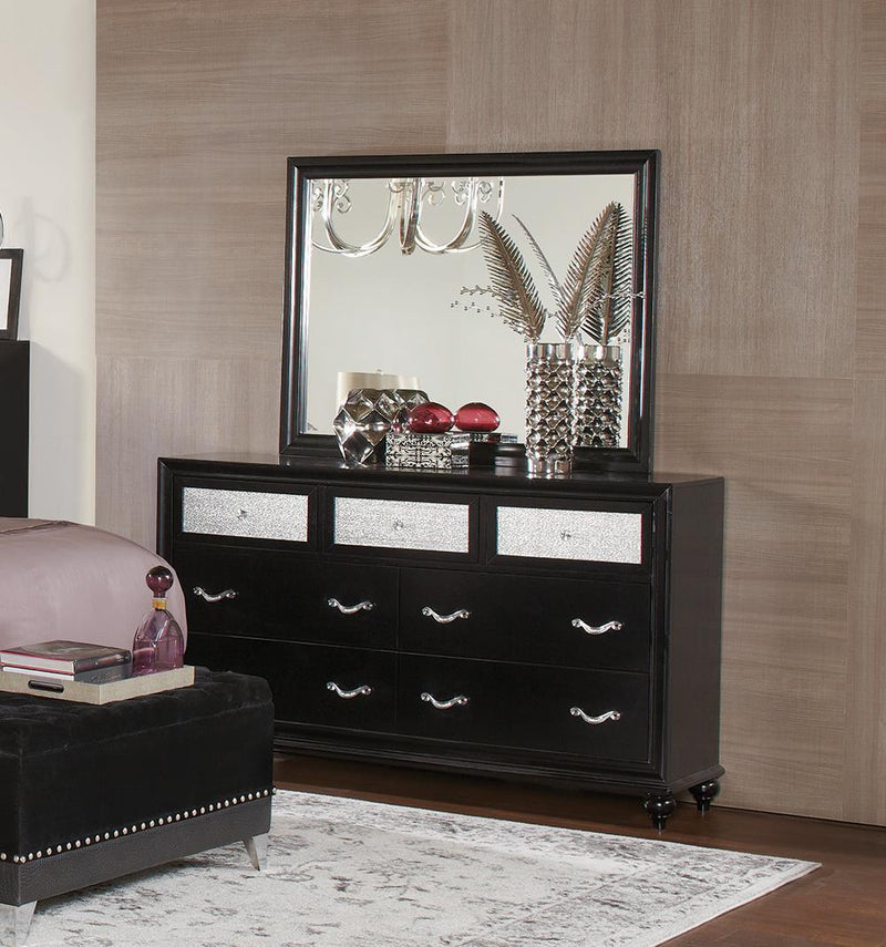 Barzini Bedroom - Dresser - Black-Washburn's Home Furnishings