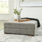 Bayless - Smoke - Oversized Accent Ottoman-Washburn's Home Furnishings