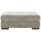 Bayless - Smoke - Oversized Accent Ottoman-Washburn's Home Furnishings