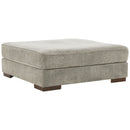 Bayless - Smoke - Oversized Accent Ottoman-Washburn's Home Furnishings