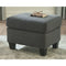 Bayonne - Charcoal - Ottoman-Washburn's Home Furnishings