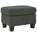 Bayonne - Charcoal - Ottoman-Washburn's Home Furnishings