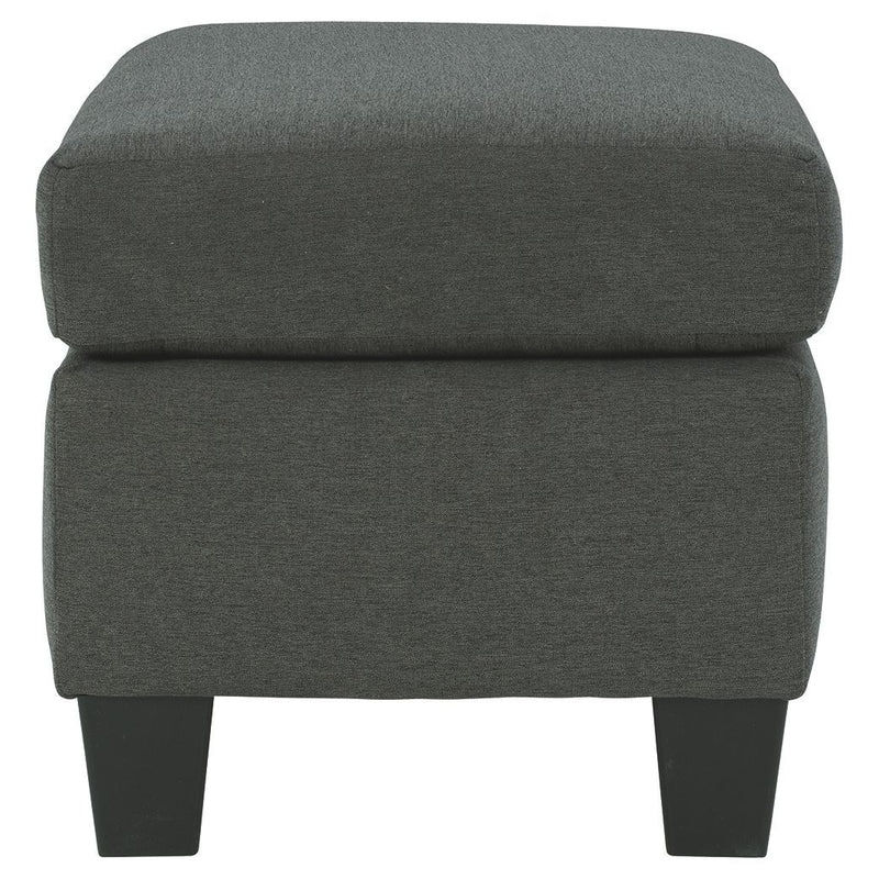 Bayonne - Charcoal - Ottoman-Washburn's Home Furnishings