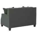 Bayonne - Gray Dark - Loveseat-Washburn's Home Furnishings