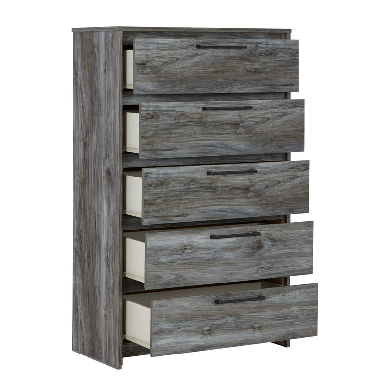 Baystorm - Gray - Five Drawer Chest-Washburn's Home Furnishings