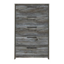 Baystorm - Gray - Five Drawer Chest-Washburn's Home Furnishings