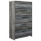 Baystorm - Gray - Five Drawer Chest-Washburn's Home Furnishings