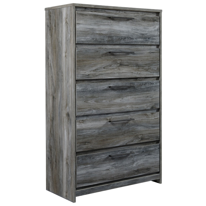 Baystorm - Gray - Five Drawer Chest-Washburn's Home Furnishings