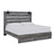 Baystorm - Gray - King Panel Bed - Footboard Slat-Washburn's Home Furnishings