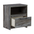 Baystorm - Gray - One Drawer Night Stand-Washburn's Home Furnishings