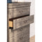 Bayzor - Gray - Five Drawer Chest-Washburn's Home Furnishings