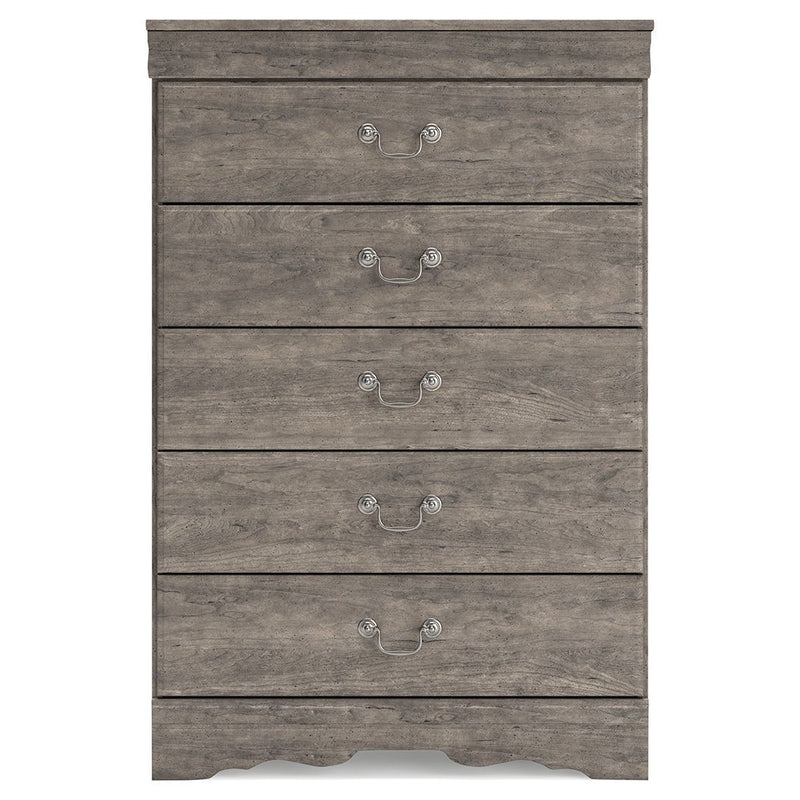 Bayzor - Gray - Five Drawer Chest-Washburn's Home Furnishings