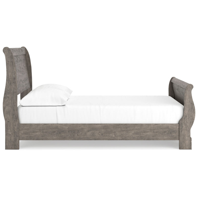 Bayzor - Gray - Full Sleigh Bed-Washburn's Home Furnishings