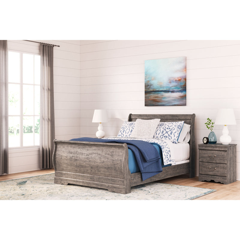 Bayzor - Gray - Full Sleigh Bed-Washburn's Home Furnishings