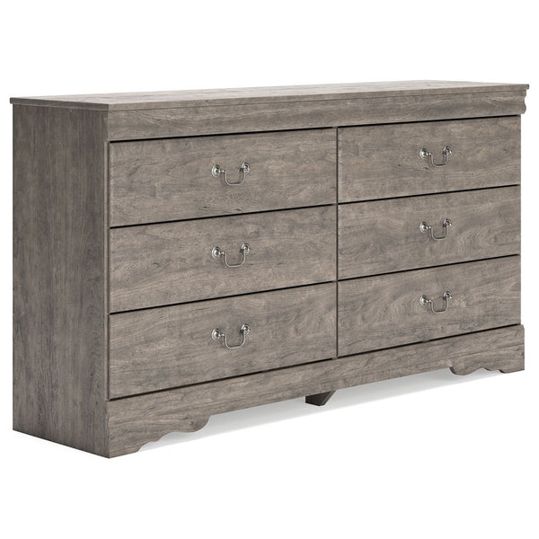 Bayzor - Gray - Six Drawer Dresser-Washburn's Home Furnishings