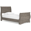 Bayzor - Gray - Twin Sleigh Bed-Washburn's Home Furnishings