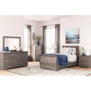 Bayzor - Gray - Twin Sleigh Bed-Washburn's Home Furnishings