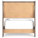 Bayzor - Gray - Twin Sleigh Bed-Washburn's Home Furnishings