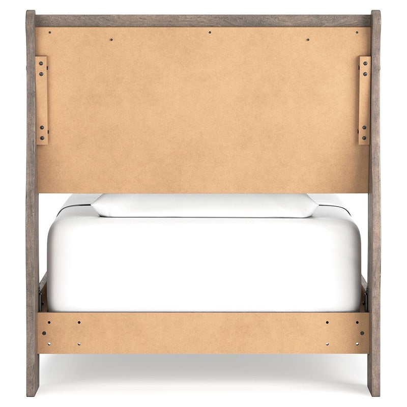 Bayzor - Gray - Twin Sleigh Bed-Washburn's Home Furnishings