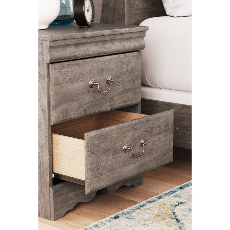 Bayzor - Gray - Two Drawer Night Stand-Washburn's Home Furnishings