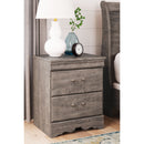 Bayzor - Gray - Two Drawer Night Stand-Washburn's Home Furnishings