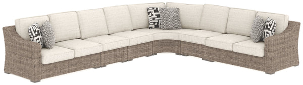 Beachcroft - Beige - 6 Pc. - Sectional Lounge-Washburn's Home Furnishings