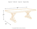 Beachcroft - Beige - Rect Dining Table W/umb Opt-Washburn's Home Furnishings