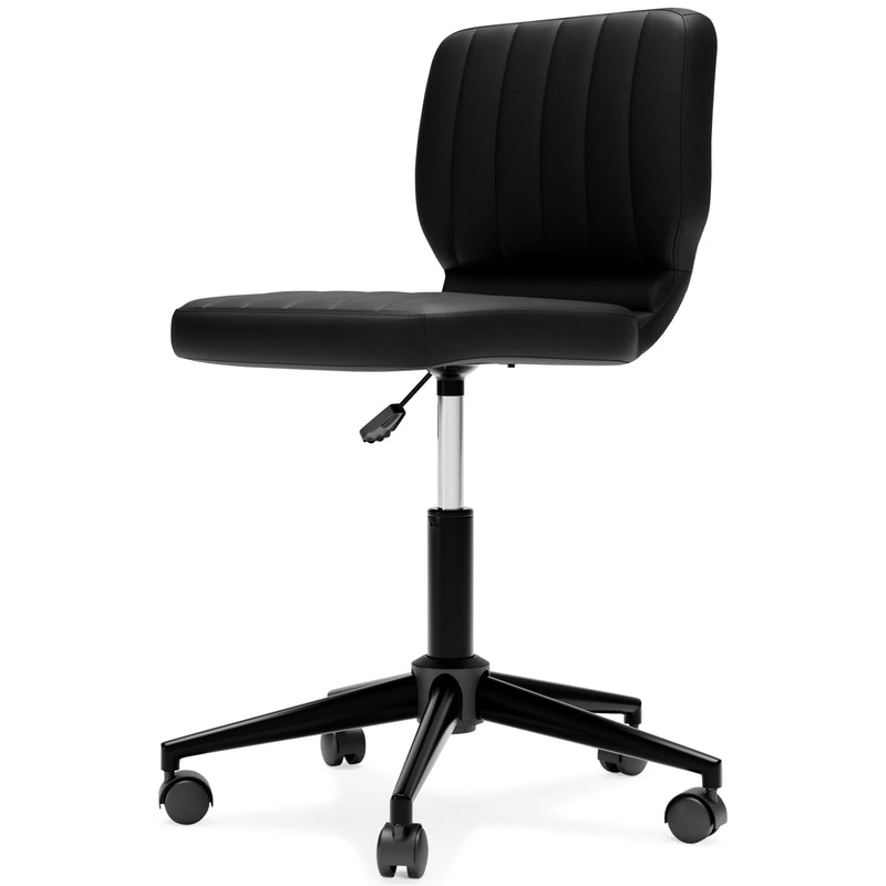 Beauenali - Black - Home Office Desk Chair (1/cn)-Washburn's Home Furnishings