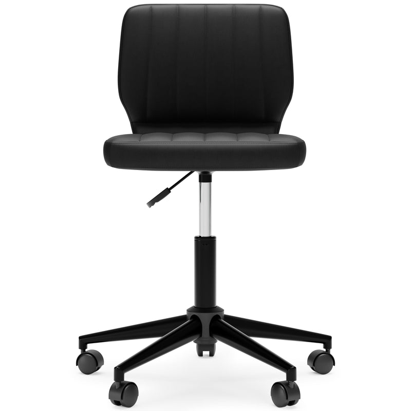 Beauenali - Black - Home Office Desk Chair (1/cn)-Washburn's Home Furnishings