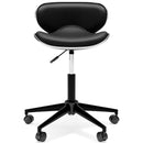 Beauenali - Black - Home Office Desk Chair (1/cn), Contoured Shape-Washburn's Home Furnishings