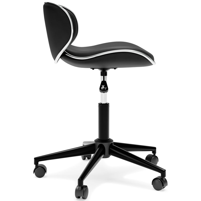 Beauenali - Black - Home Office Desk Chair (1/cn), Contoured Shape-Washburn's Home Furnishings