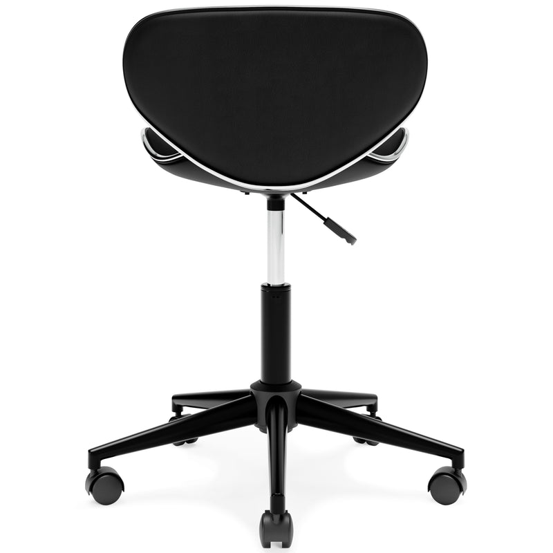 Beauenali - Black - Home Office Desk Chair (1/cn), Contoured Shape-Washburn's Home Furnishings