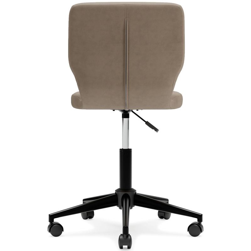 Beauenali - Taupe - Home Office Desk Chair (1/cn)-Washburn's Home Furnishings