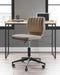 Beauenali - Taupe - Home Office Desk Chair (1/cn)-Washburn's Home Furnishings